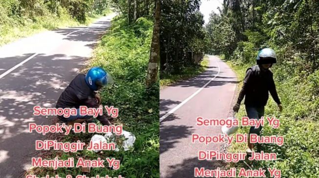 Bapak-bapak Kumpulkan Sampah Popok Bayi dari Pinggir Jalan, Lalu Lakukan Hal ini, Aksinya Tuai Perdebatan