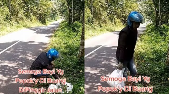 Salut! Pria Ini Sukarela Pungut Sampah Popok Bayi yang Berserakan di Jalan