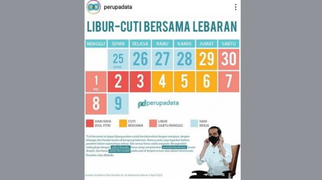 Tetapkan Libur Nasional Dan Cuti Bersama, Presiden Jokowi Minta Jajarannya