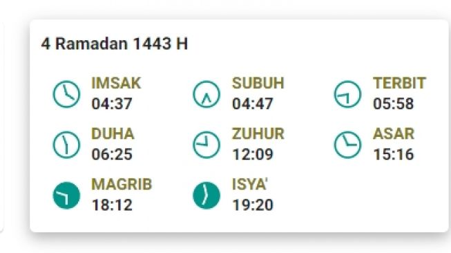 Jadwal Imsakiyah dan salat Subuh di Tanjungpinang