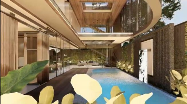 Desain rumah baru Ayu Ting Ting [YouTube: Angkasa Architects]