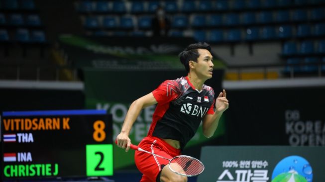 Hasil Kejuaraan Asia 2022: Hantam Malaysia, Jonatan Christie ke Perempat Final