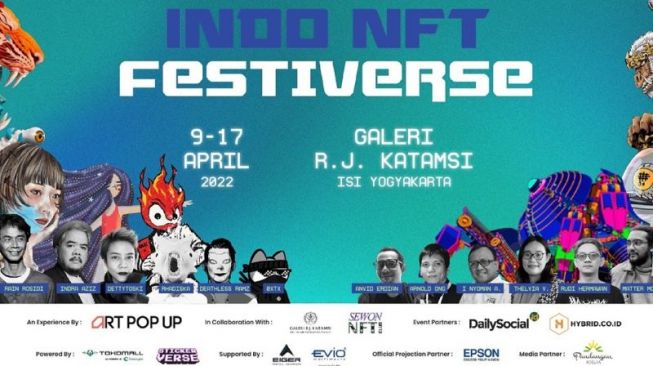 Terbesar di indonesia, Festival Indo NFT Festiverse Digelar di Yogyakarta Mulai 9 April 2022