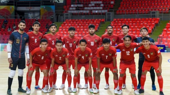 Tim nasional futsal Indonesia yang berlaga di Piala Futsal AFF 2022 di Bangkok, Thailand. (ANTARA/HO/AFF-FAT)