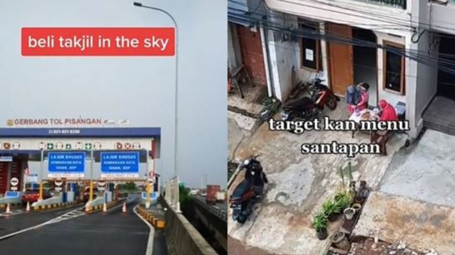 Anti Mainstream Begini Cara Petugas Beli 'Takjil In The Sky' di Jalan Tol