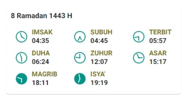 jadwal imsakiyah dan salat subuh di Bintan