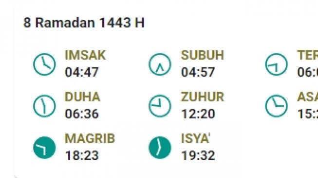 Jadwal Imsakiyah dan salat Subuh di Dumai