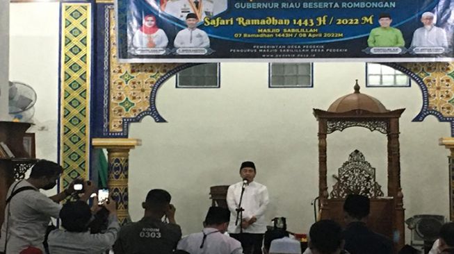 Di Hadapan Gubernur Riau, Ustaz Zulfikar: Allah Akan Membalas Kebaikan yang Dilakukan oleh Hambanya