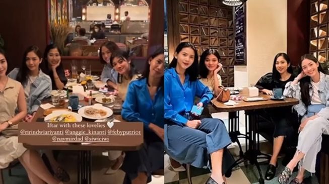 Keseruan Naysila Mirdad dan teman-teman saat menggelar acara buka puasa bersama. [Instagram]