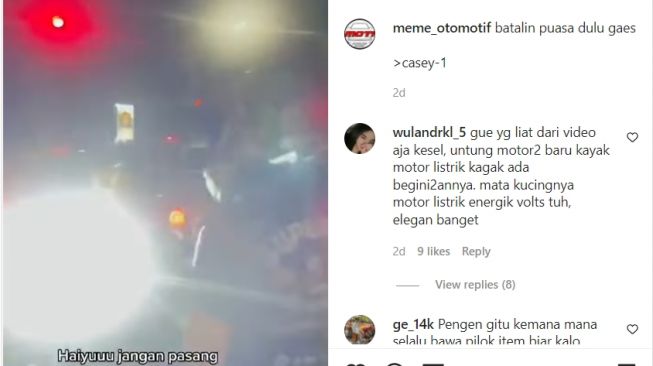 Modifikasi lampu motor Yamaha V-Ixion yang cukup menyilaukan mata (Instagram)