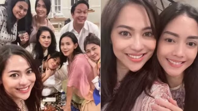 Naysila Mirdad ikut acara buka puasa bersama dengan teman-temannya. [Instagram]