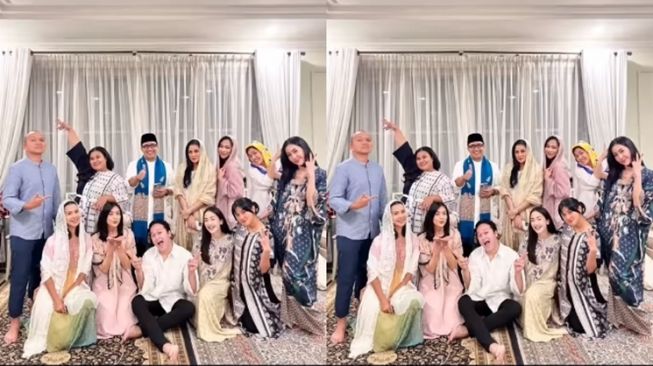 Naysila Mirdad berbuka puasa bersama rekan-rekannya. [Instagram]