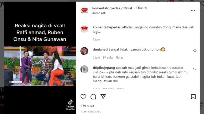 Alamak, Diduga Perang Dingin, Nagita Slavina Matikan Telepon Kala Raffi Ahmad dengan Nita Gunawan