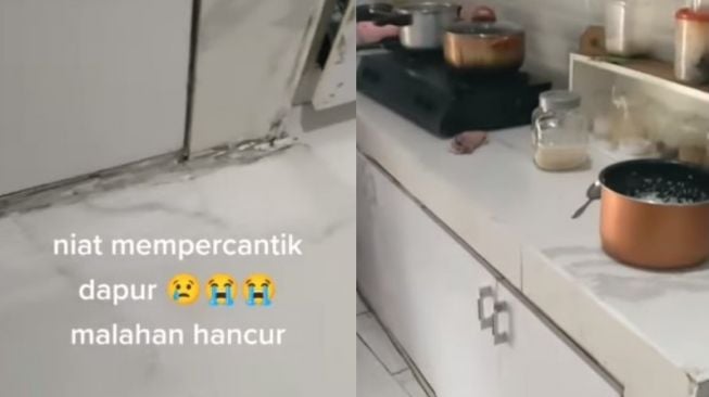 Nabung Dua Tahun Buat Renovasi, Hasilnya Malah Bikin Nyesek: Niat Percantik Dapur Malah Hancur