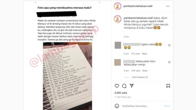 Impian Wirda Mansur berpenghasilan 100 miliar sehari kena sentil warganet akibat video viral Ustaz Yusuf Mansur marah-marah. (Instagram/@pembasmi.kehaluan.reall)