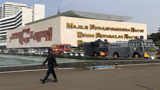 Suasana DPR RI Jelang Aksi 11 April 2022: Gedung Wakil Rakyat Dijaga Ketat Aparat