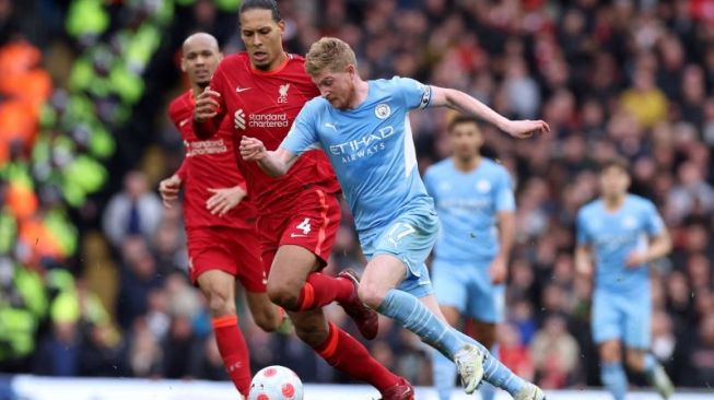 Sengit! Laga Manchester City Vs Liverpool Berakhir Imbang 2-2