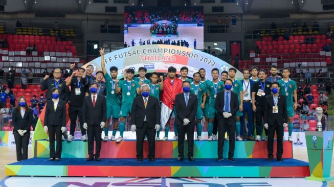 Timnas Futsal Indonesia menjadi runner-up Piala AFF 2022 (dok. PSSI).