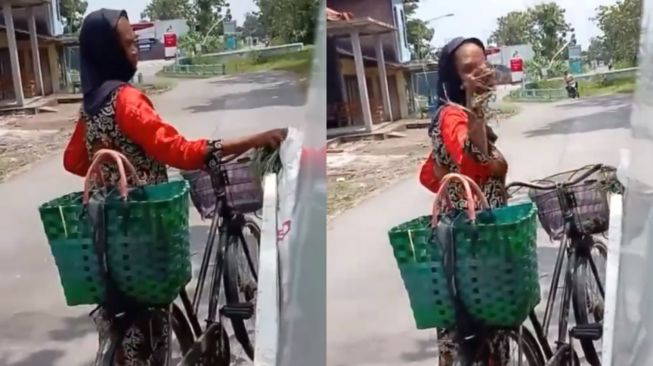 Emak-emak Curi Sayur dari Muatan Mobil Pick Up, Tetap Santai Ngacir Meski Ketahuan, Publik: Tak Beradab