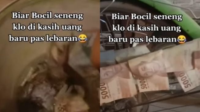 Viral Uang Dicuci dan Disetrika Demi Terlihat Baru saat Lebaran (instagram/kepoin_trending)