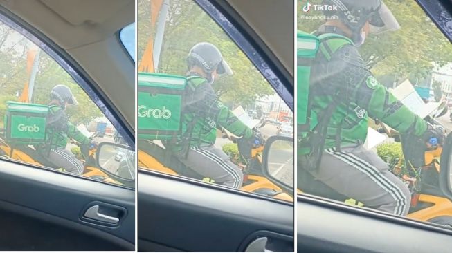 Baca Alquran di Atas Motor, Aksi Ojol Bikin Terenyuh dan Tuai Apresiasi dari Publik