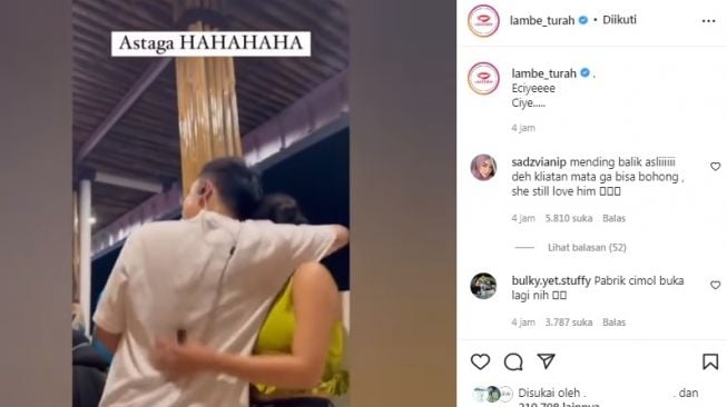 Unggahan soal Rachel Vennya dan Niko Al Hakim [Instagram/@lambe_turah]