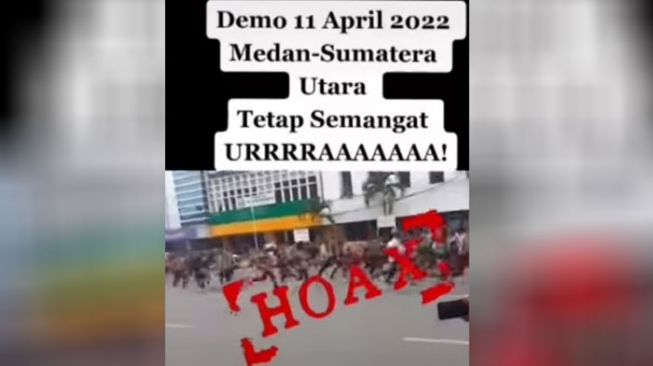 Viral Massa Demo 11 April di Medan Berlarian, Polda Sumut: Hoaks