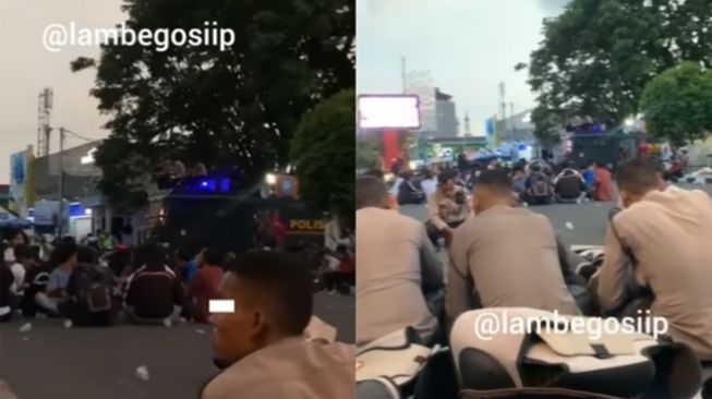 Viral Video Damainya Mahasiswa dan Polisi Buka Puasa Bareng di Tengah Demo 11 April, Warganet: Boleh Sambil Ngobrol?