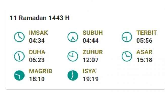 Jadwal Imsakiyah dan salat Subuh di Tanjungpinang