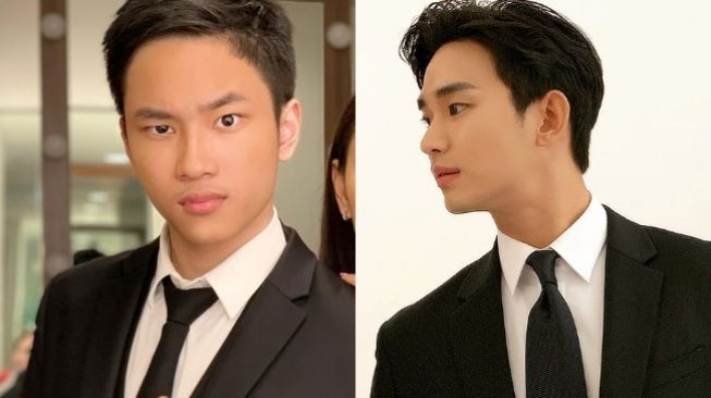 9 Adu Gaya Azka Corbuzier dan Kim Soo Hyun, Sama-Sama Bertubuh Kekar!