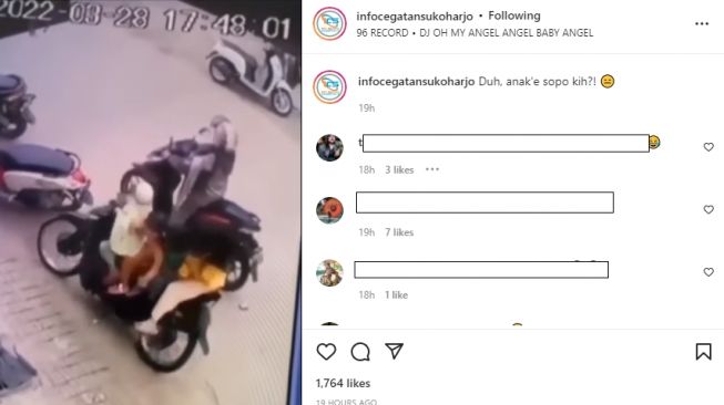 Bocil bonceng 5 naik Honda Revo bikin khawatir publik (Instagram)