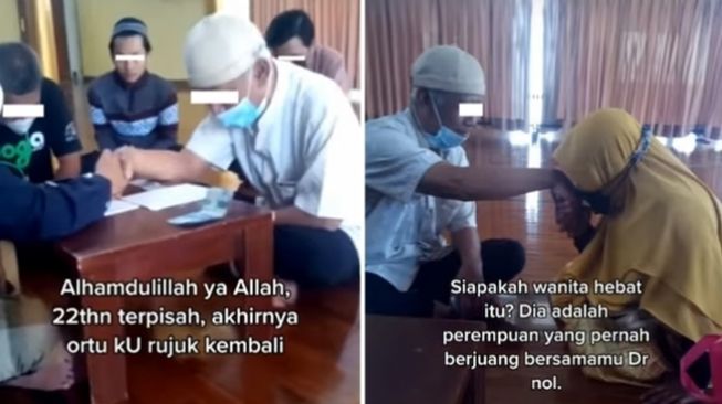 22 Tahun Berpisah, Pasutri Lansia Ini Putuskan Kembali Rujuk, Momen Akad Nikah Banjir Tangis Haru