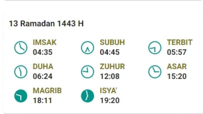 Jadwal Imsakiyah dan salat Subuh di Batam