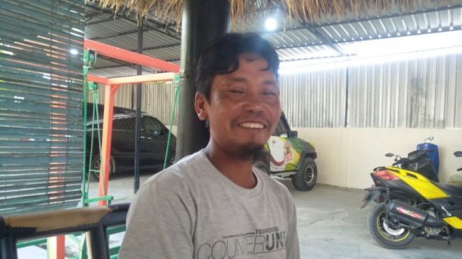 Murtede alias Amaq Sinta (34), korban begal yang dijadikan tersangka oleh penyidik Polres Lombok Tengah. [ANTARA]