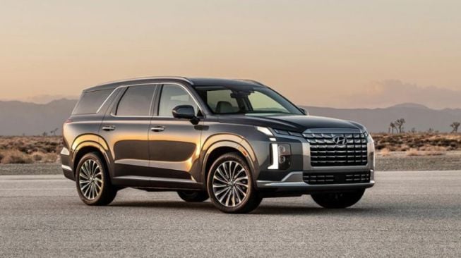 New Hyundai Palisade  dirilis di pameran otomotif New York, Rabu (13/4/2022). (Hyundai via ANTARA)