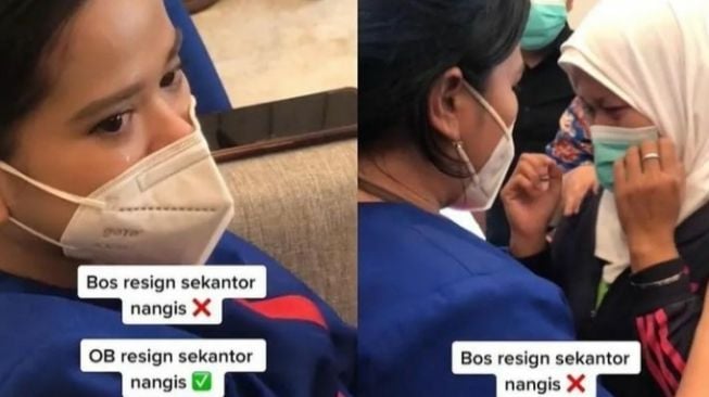 Viral Video OB Resign Bikin Orang Satu Kantor Menangis