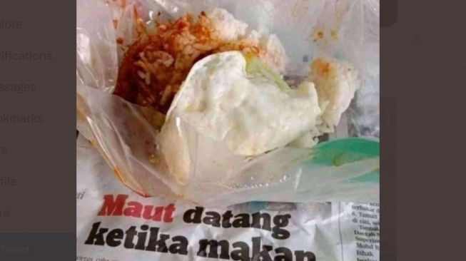 Nasi Kucing adalah Ilmu! 7 Foto Kertas Pembungkus Nasi yang Fenomenal: Dokumen Rahasia hingga Komik Porno