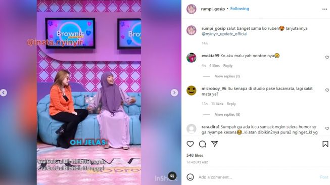 Ayu Ting Ting dan seleb Tik Tok Dhila [Instagram/@rumpi_gosip]