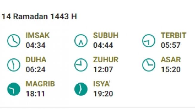 Jadwal Imsakiyah dan salat Subuh di Batam