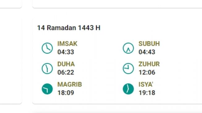 Jadwal berbuka di Bintan