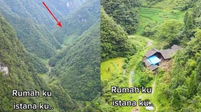 Unik! Rumah Ini Dibangun di Antara Dua Lembah Tanpa Punya Tetangga: 'Sangat Damai'