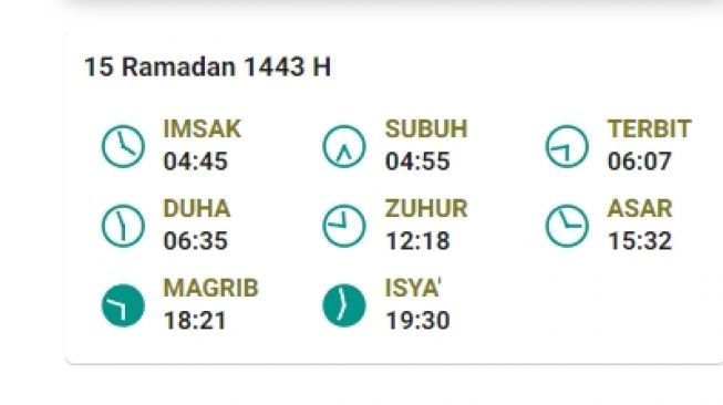 jadwal imsakiyah pekanbaru