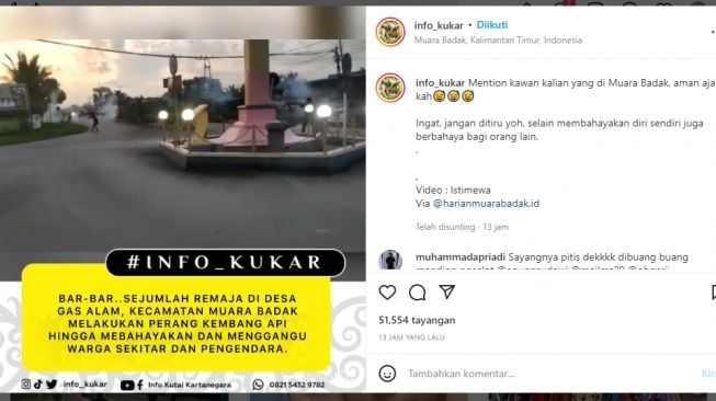 Viral! Aksi Brutal Perang Petasan Anak-anak Desa Gas Alam, Warganet Beri Usul: Bawa ke Palestina