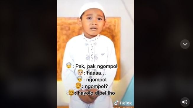 Tangkapan layar video. [TikTok/@ulfah_ulilalbab]