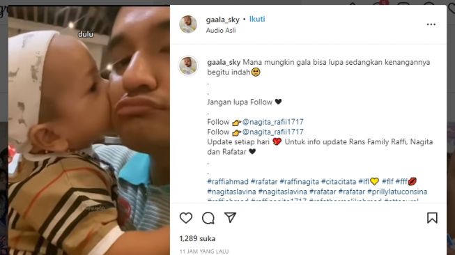 Haru, Video Gala Sky Cium Bibi Andriansyah Dulu dan Sekarang, Warganet: Sedih!!