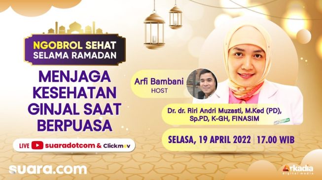 LIVE STREAMING Ngobrol Sehat Ramadhan: Menjaga Kesehatan Ginjal saat Berpuasa