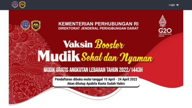 Cara Daftar Mudik Gratis 2022 Kemenhub Tahap II dan Daftar Kota Tujuan Mudik Lebaran