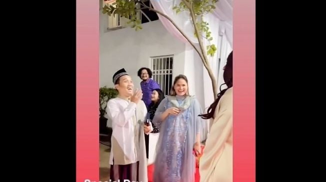 Momen Aming Salting Ketemu Ustaz Maulana (Instagram/@amingisback)