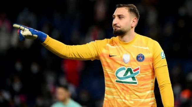 Kiper Paris Saint-Germain Italia Gianluigi Donnarumma. FRANCKFIFE/AFP