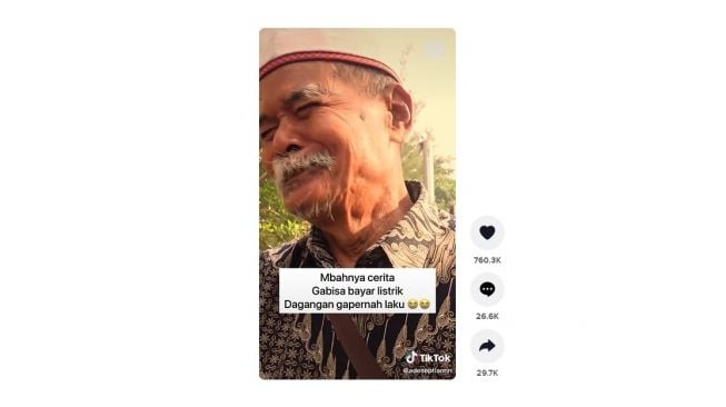 Kisah pilu kakek penjual nasi. [TikTok]